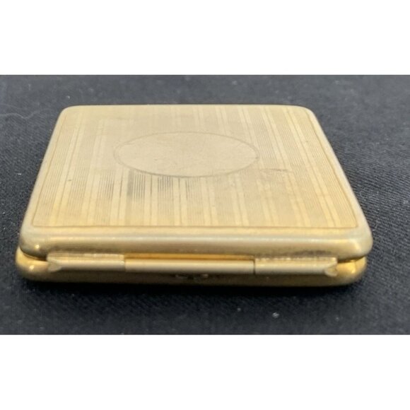 Antique Calling Card Case Gold Tone Hallmarked 2.5 x 1.75" - Picture 6 of 8